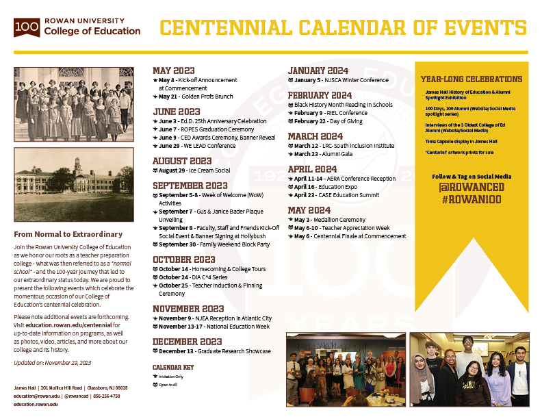 centennial calendar