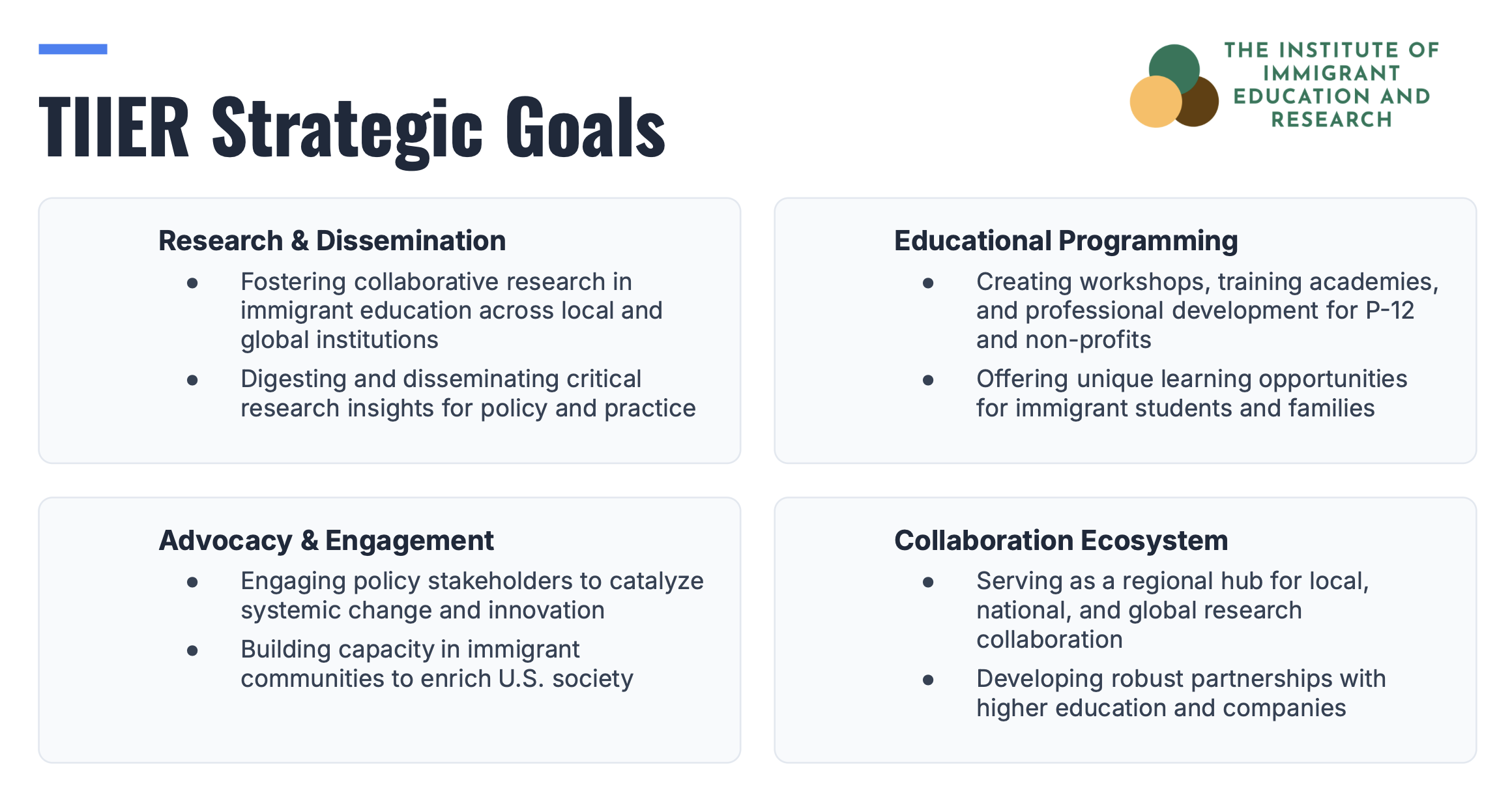 tiier strategic goals