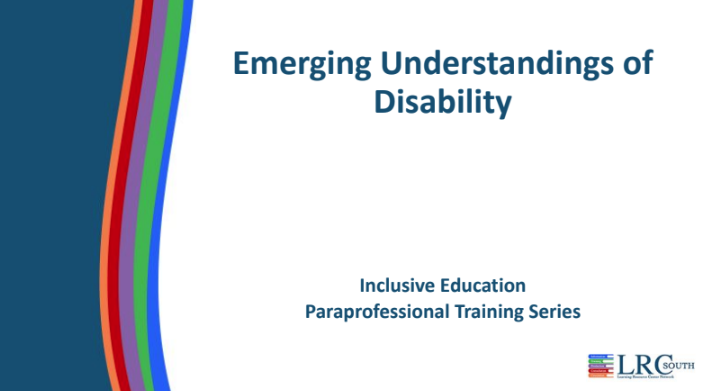 LRC slide Emerging Understanding of Disability