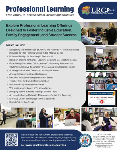 LRC South professional learning flyer