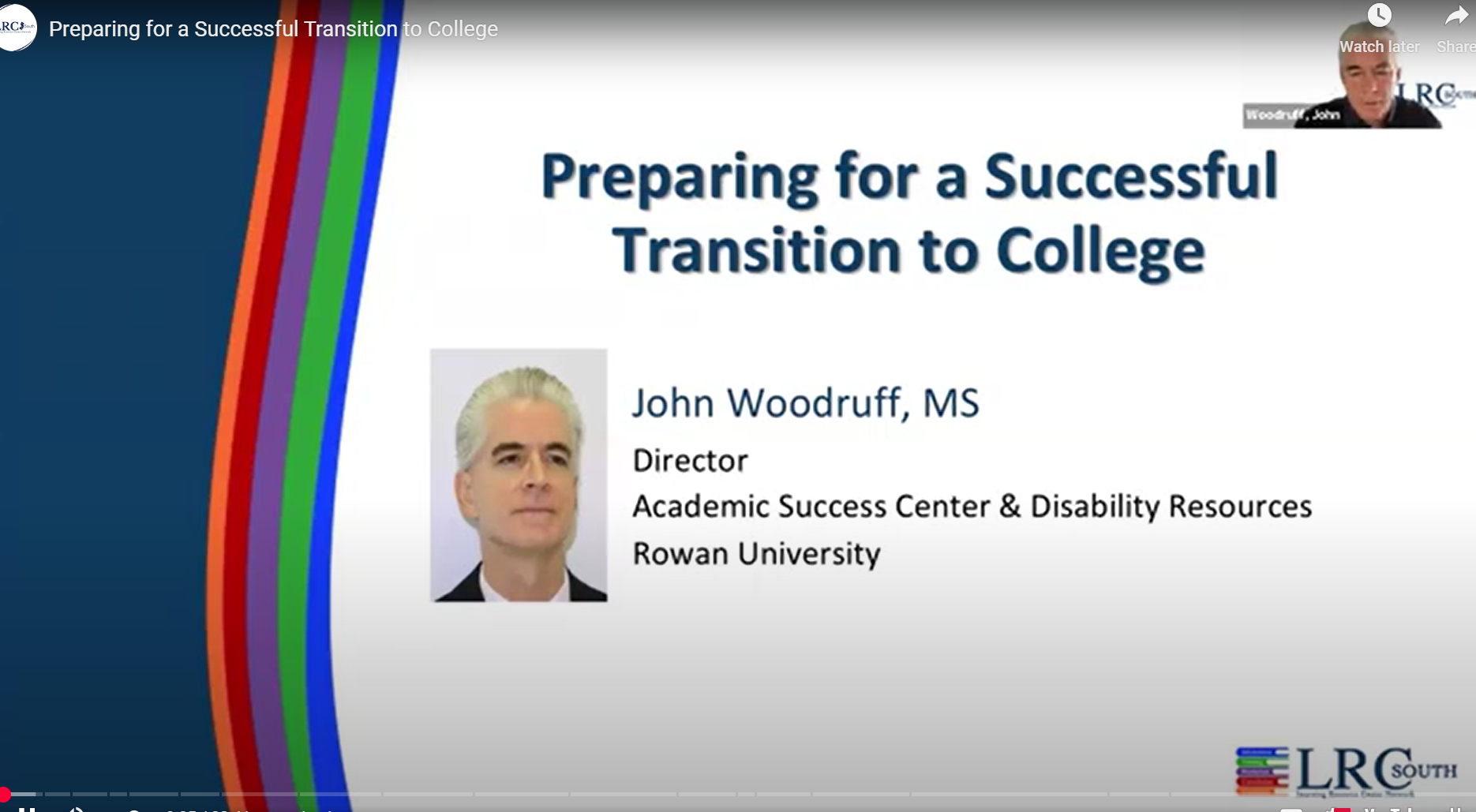 LRC slide Preparing for a Successful Transition to College